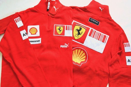 Ferrari 2009年 チーム ZIP-UP セーター