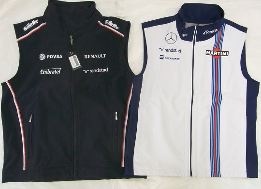 WILLIAMS 2015年,2012年/チーム用 ベスト
