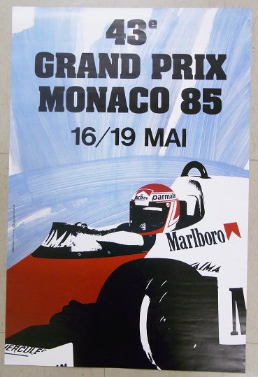 モナコGP ポスター 1985年・第43回